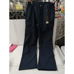NWT Free Soldier Mens Outdoor Softshell Fleece Lined Cargo Pants,BLACK-Sz34Wx34L